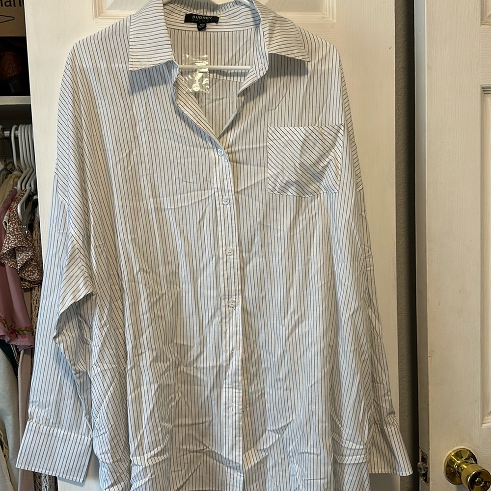 NWOT - Audrey 3+1 oversized shirt dress